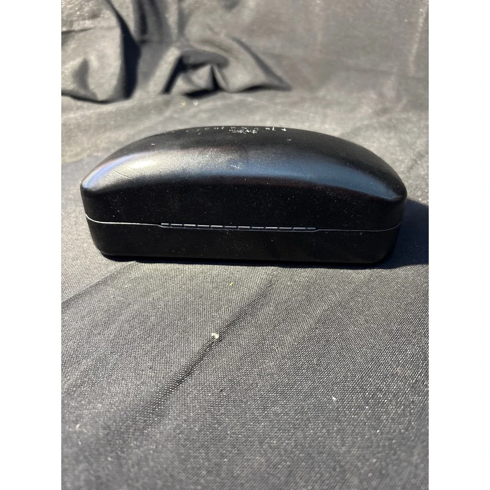 Coach New York Black Hard Shell Eyeglass Sunglasses Case Clamshell Logo‎